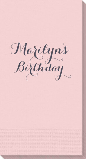 Darling Script Guest Towels